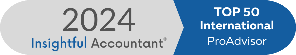 Insightful Accountant Top 50 International ProAdvisor 2024 Award